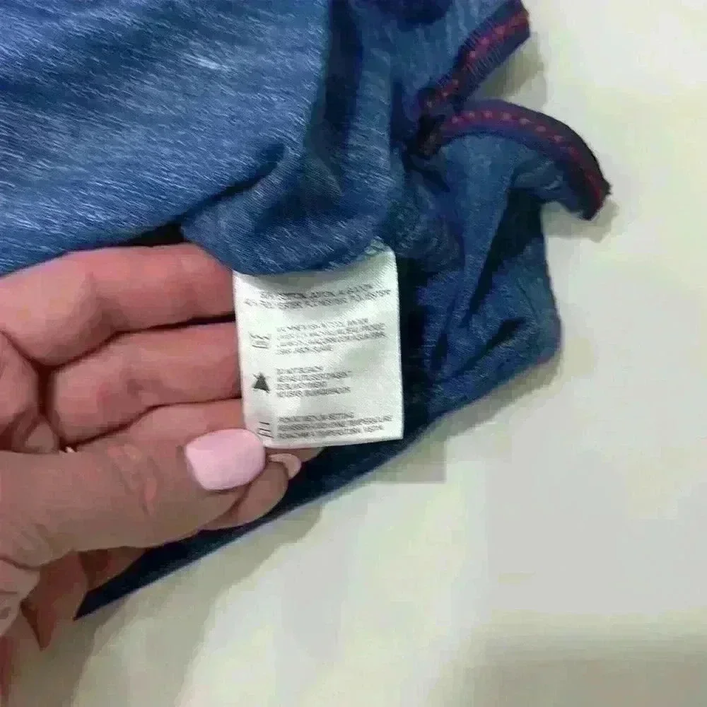 Medium International Report long sleeve blue tee. Item # 6L - Picture 5 of 7